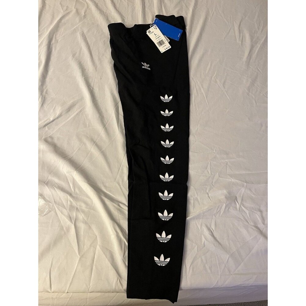 Adidas Womens Tight Leggings Black NWT Size L
